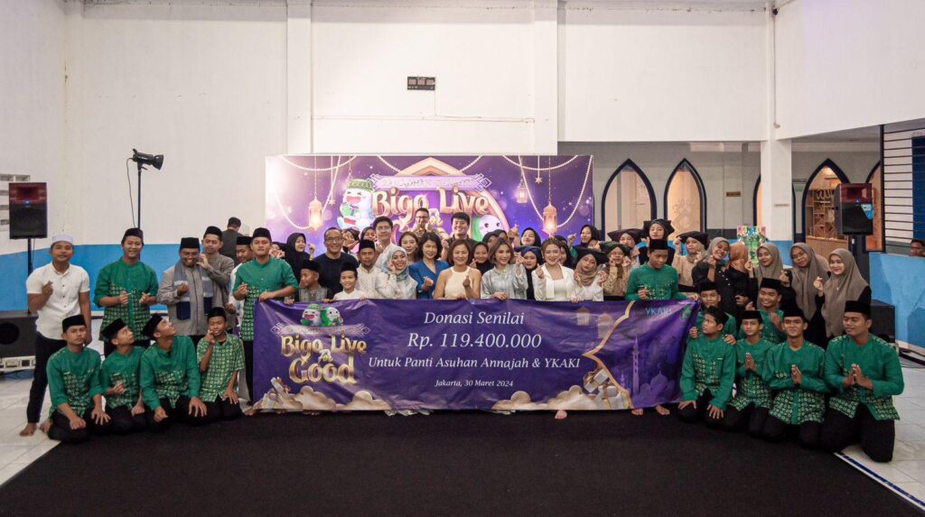 YKAKI dan Panti Asuhan Annajah Terima Donasi dari Bigo Live Senilai Rp119 Juta