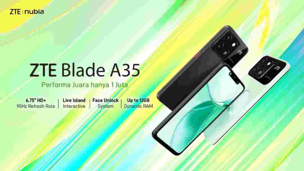 ZTE Blade A35 Punya Baterai 5000mAh Bisa Awet Untuk Penggunaan Seharian